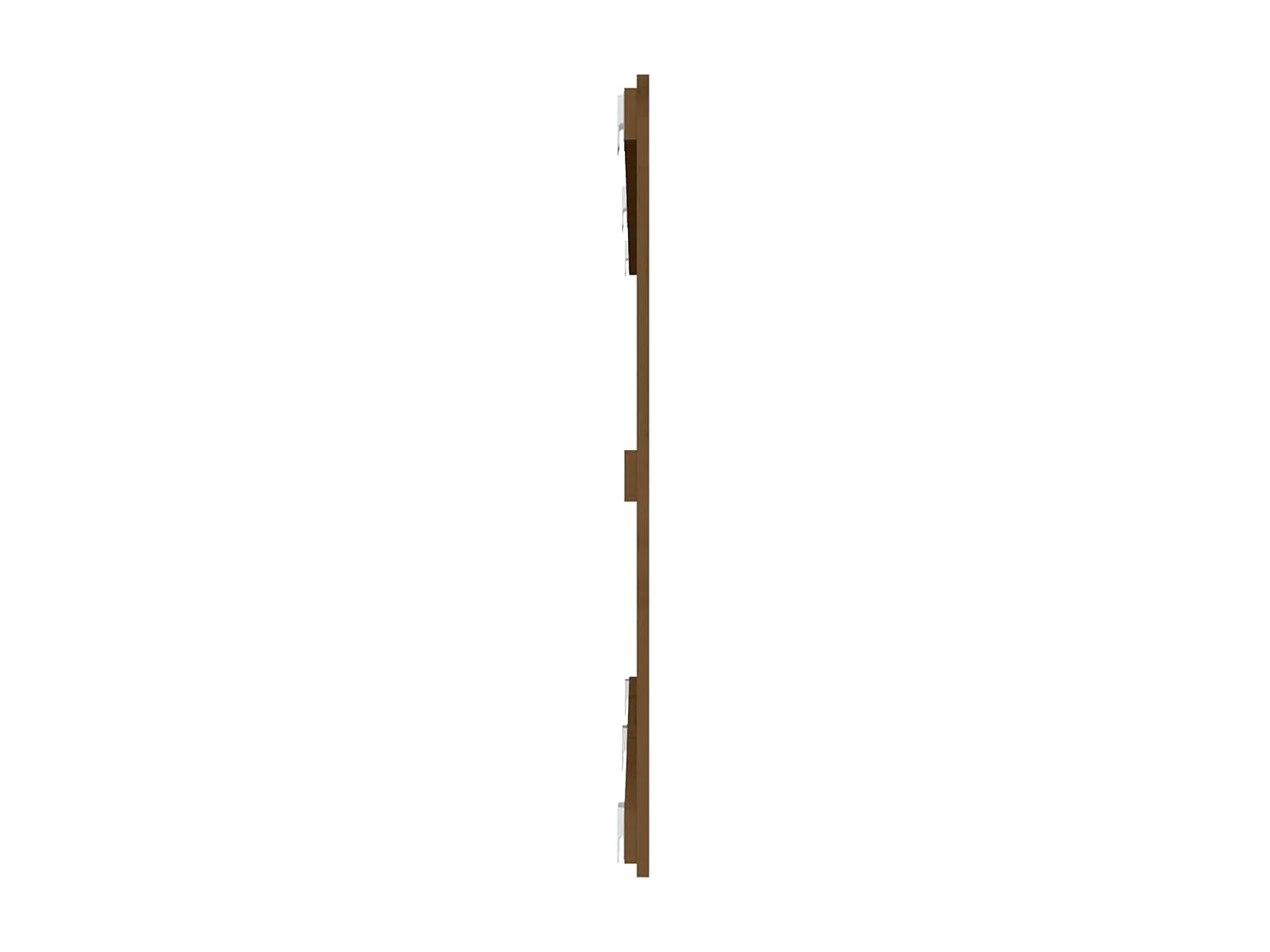 Tête de lit murale Marron miel 159,5x3x90 cm Bois massif de pin POI22623 BonneVie Meuble