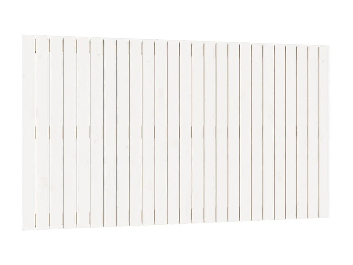 Tête de lit murale Blanc 159,5x3x90 cm Bois massif de pin POI86640 BonneVie Meuble