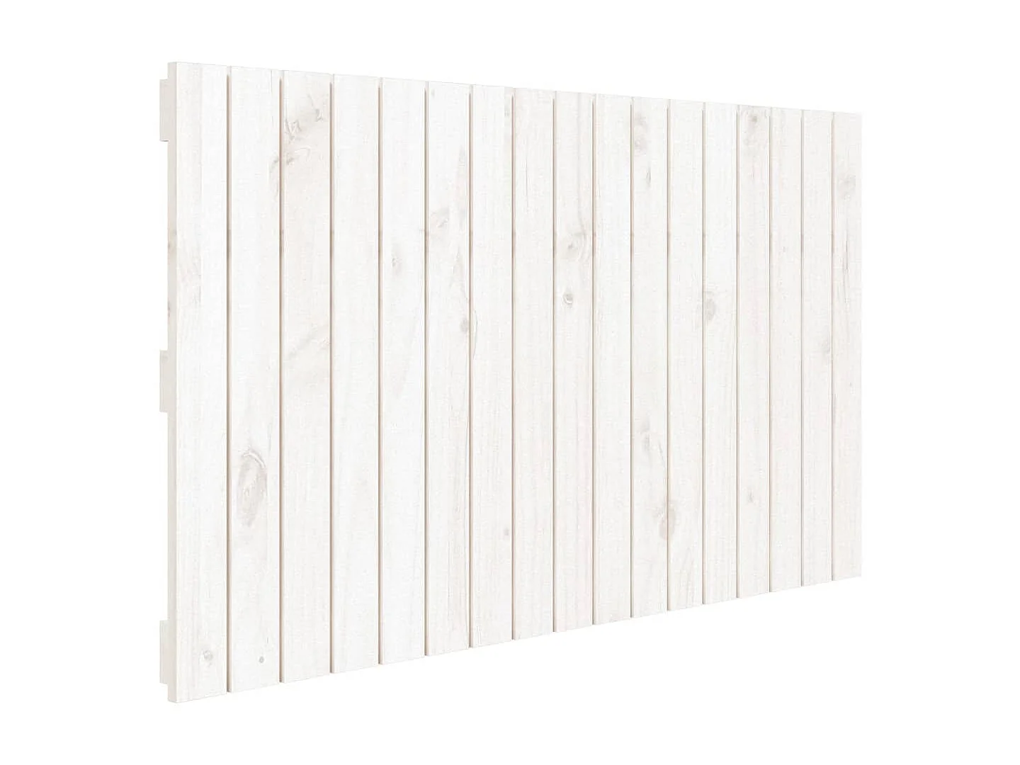Cabecero de cama de pared madera maciza pino blanco 108x3x60 cm ES40086