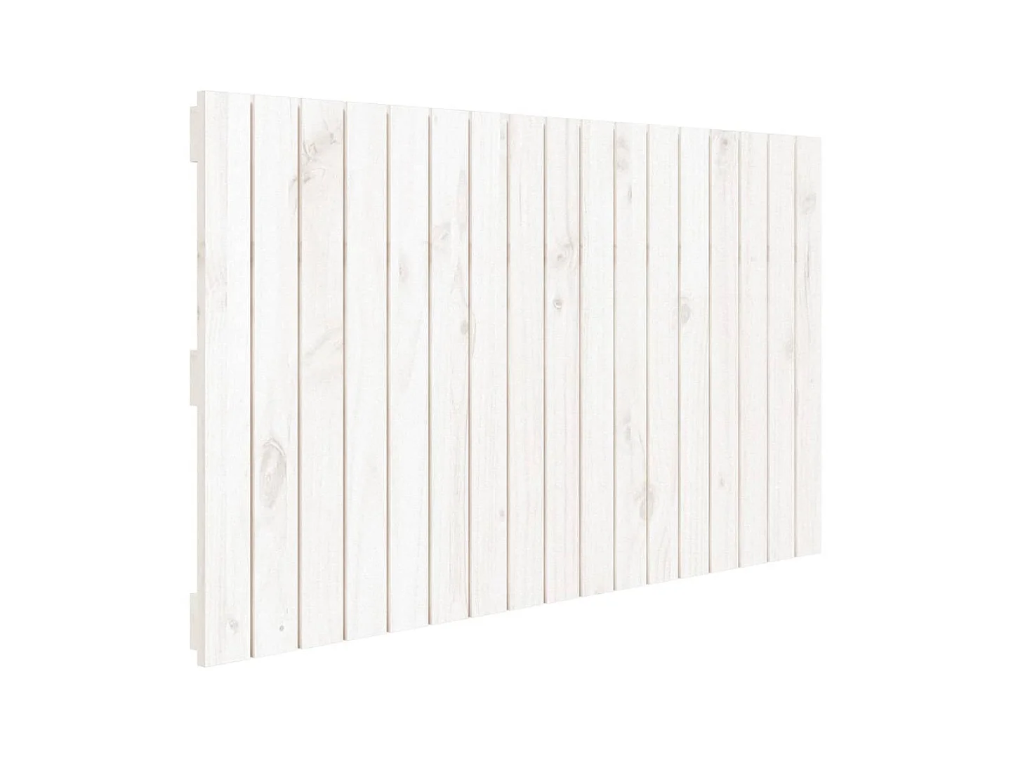 Tête de lit murale Blanc 108x3x60 cm Bois massif de pin POI81506 BonneVie Meuble