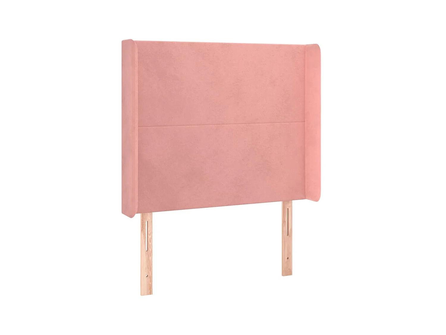 Tête de lit avec oreilles Rose 103x16x118/128 cm Velours POI84795 BonneVie Meuble