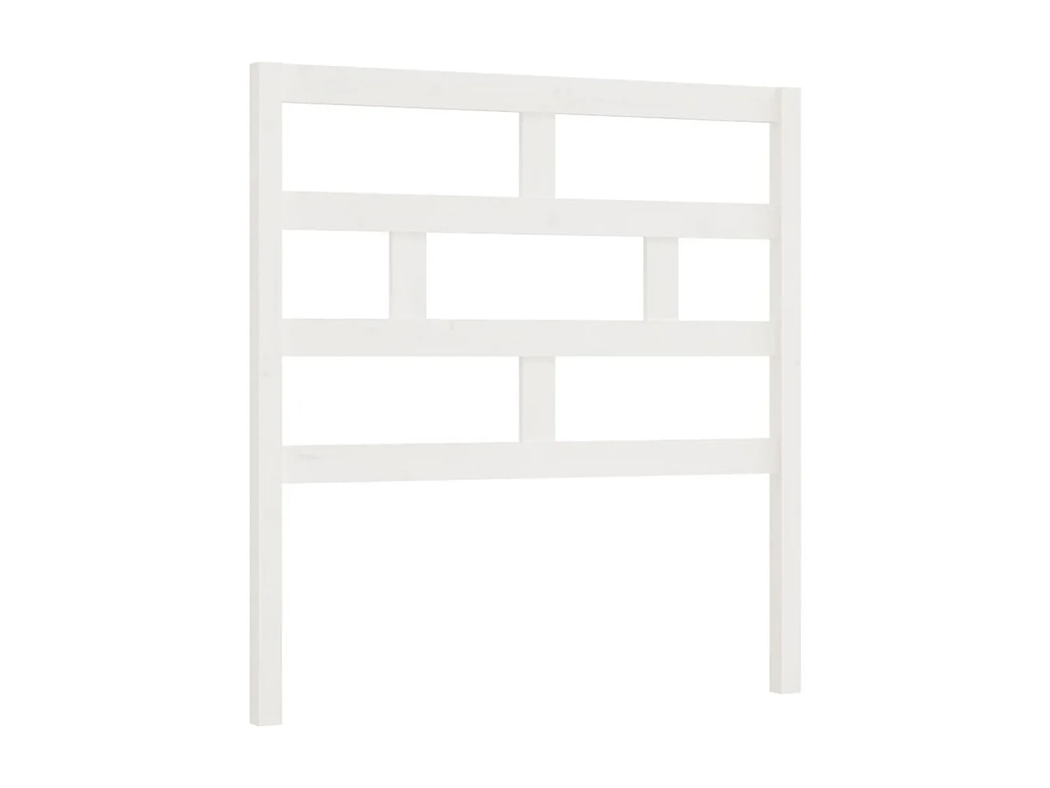 Cabeceira de cama 96x4x100 cm pinho maciço branco PT106233