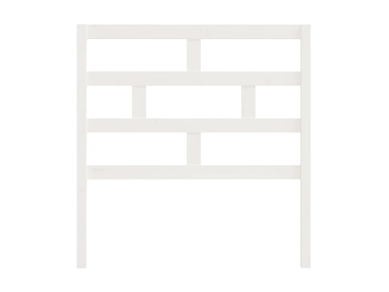 Cabecero de cama madera maciza de pino blanco 96x4x100 cm ES76286