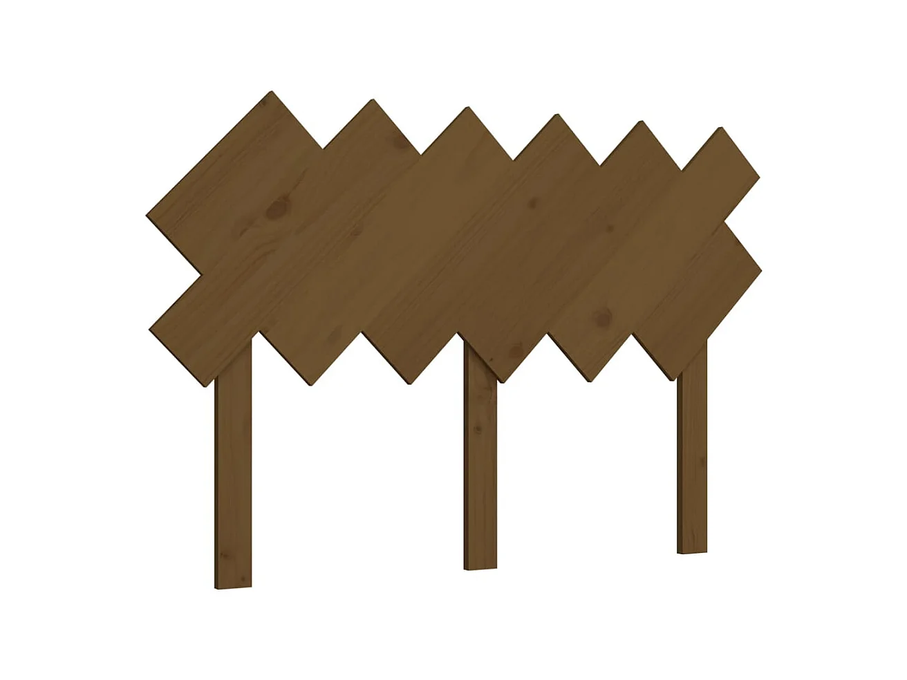 Tête de lit Marron miel 122,5x3x80,5 cm Bois massif de pin POI34568 BonneVie Meuble