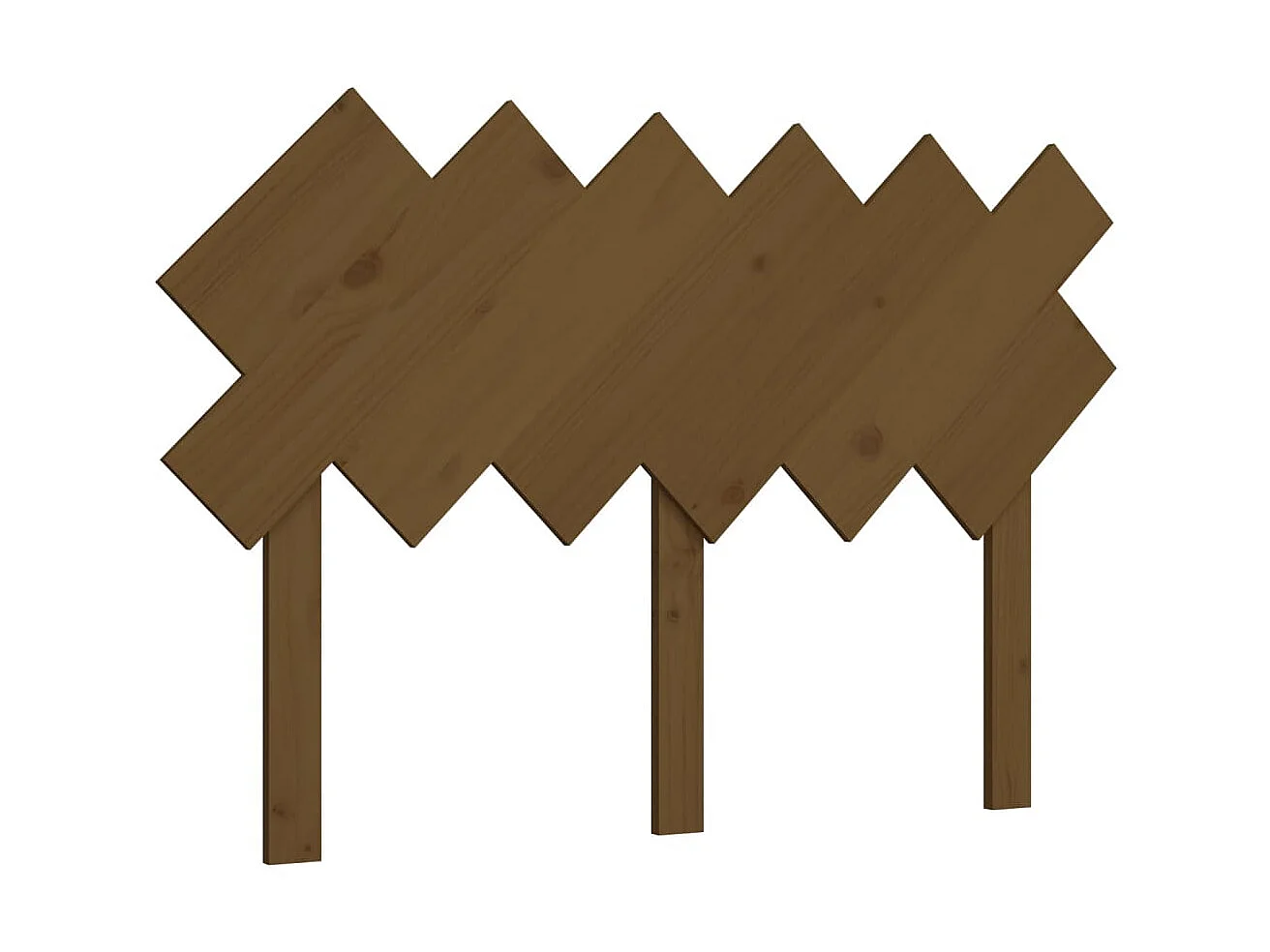 Tête de lit Marron miel 122,5x3x80,5 cm Bois massif de pin POI34568 BonneVie Meuble