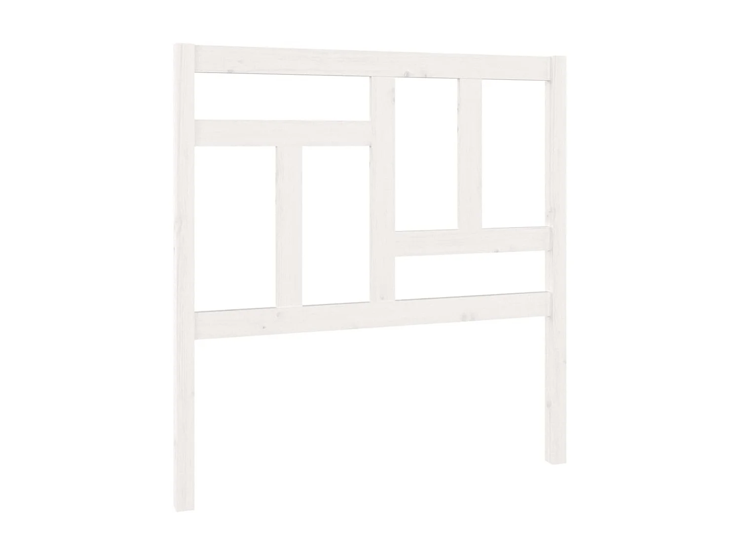 Tête de lit Blanc 95,5x4x100 cm Bois massif de pin POI10132 BonneVie Meuble