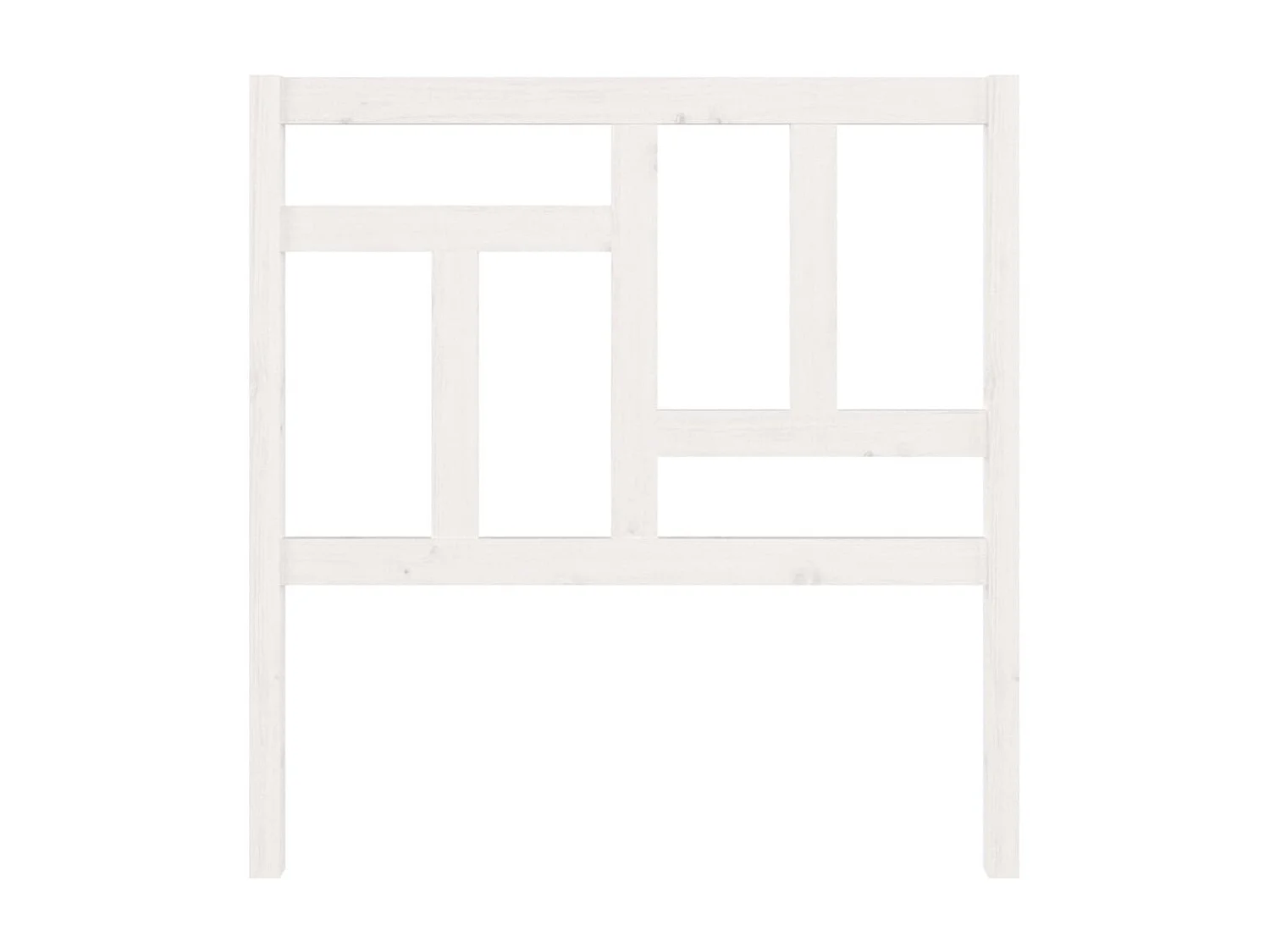 Tête de lit Blanc 95,5x4x100 cm Bois massif de pin POI10132 BonneVie Meuble