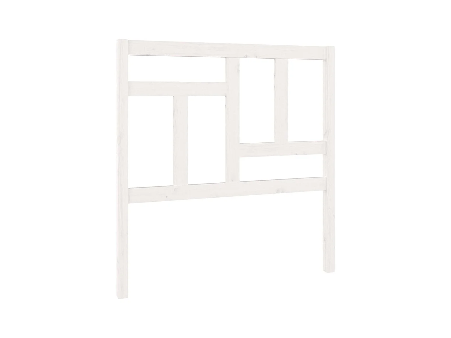 Tête de lit Blanc 95,5x4x100 cm Bois massif de pin POI10132 BonneVie Meuble