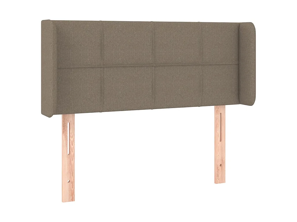 Cabeceira cama abas tecido 93x16x78/88 cm cinzento-acastanhado PT201723