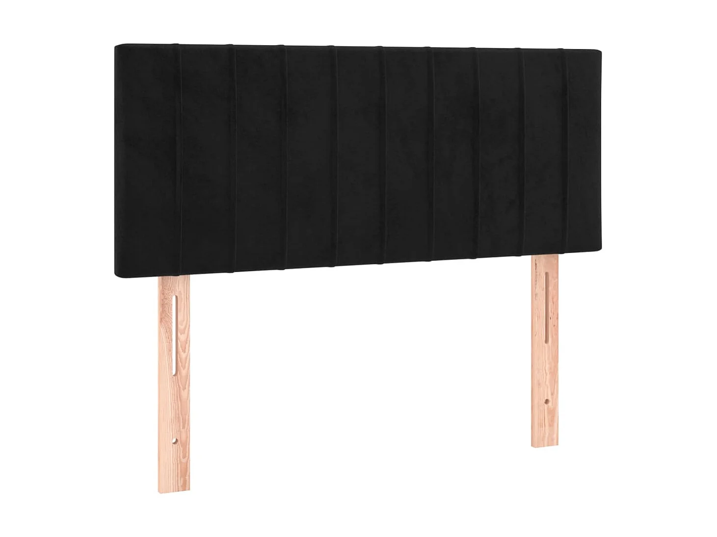 Tête de lit Noir 90x5x78/88 cm Velours POI73978 BonneVie Meuble