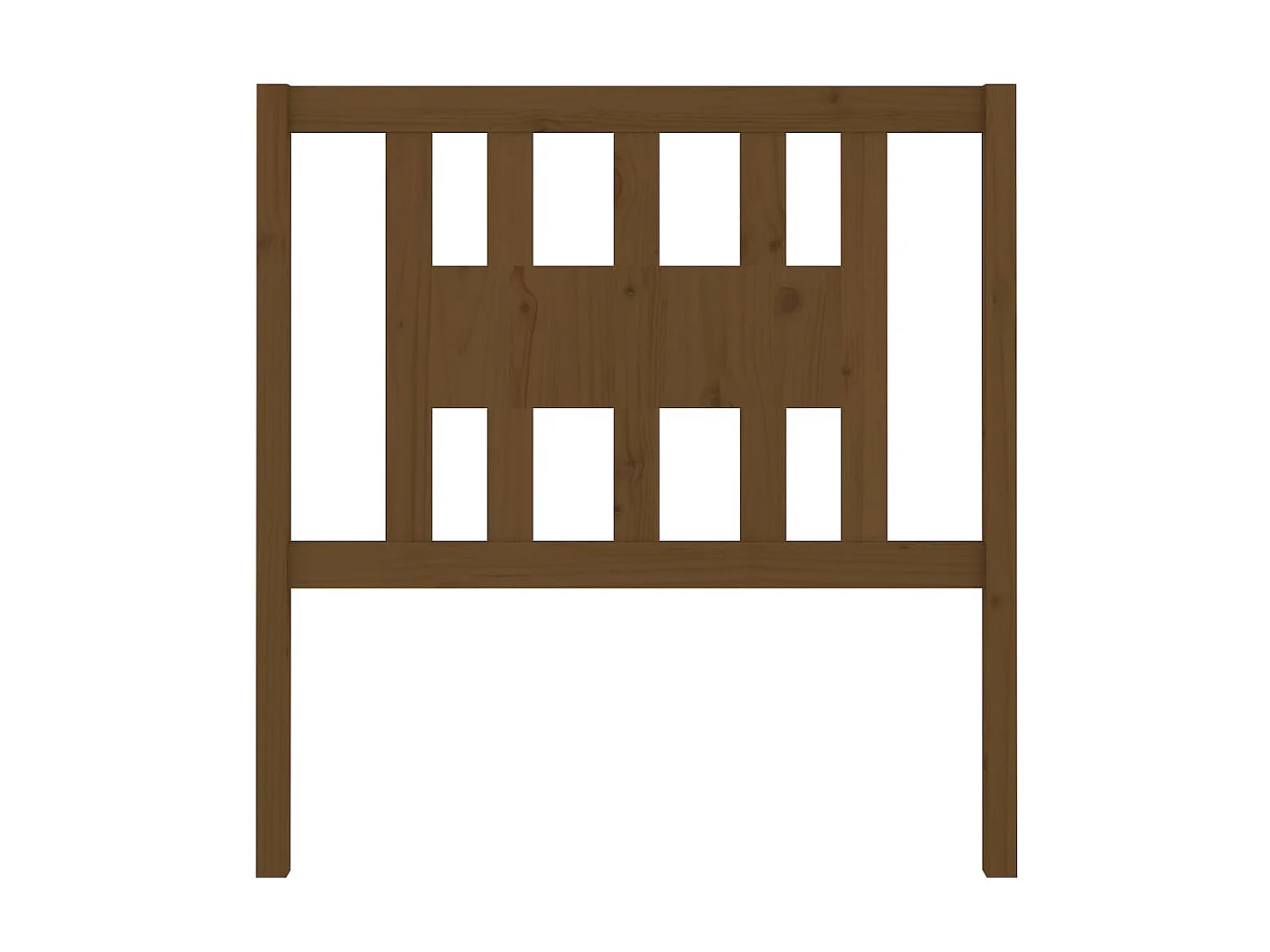 Tête de lit Marron miel 106x4x100 cm Bois massif de pin POI93939 BonneVie Meuble