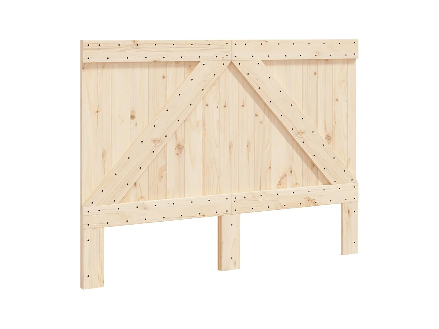 Tête de lit 140x104 cm bois massif de pin POI49369 BonneVie Meuble