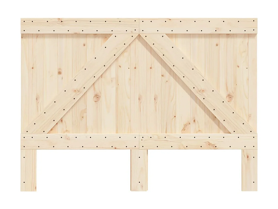 Tête de lit 140x104 cm bois massif de pin POI49369 BonneVie Meuble