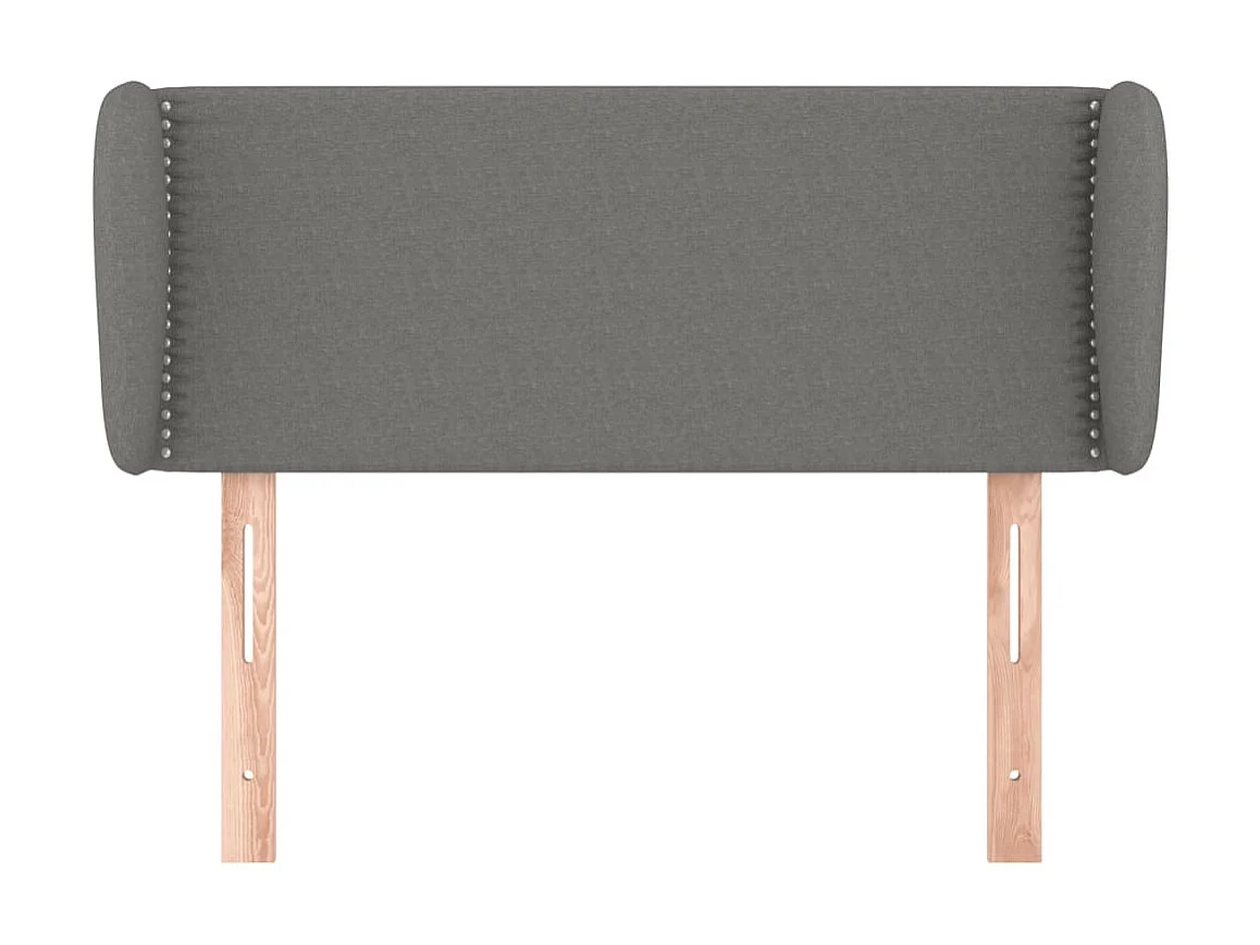 Cabecero de tela gris oscuro 83x23x78/88 cm ES12944