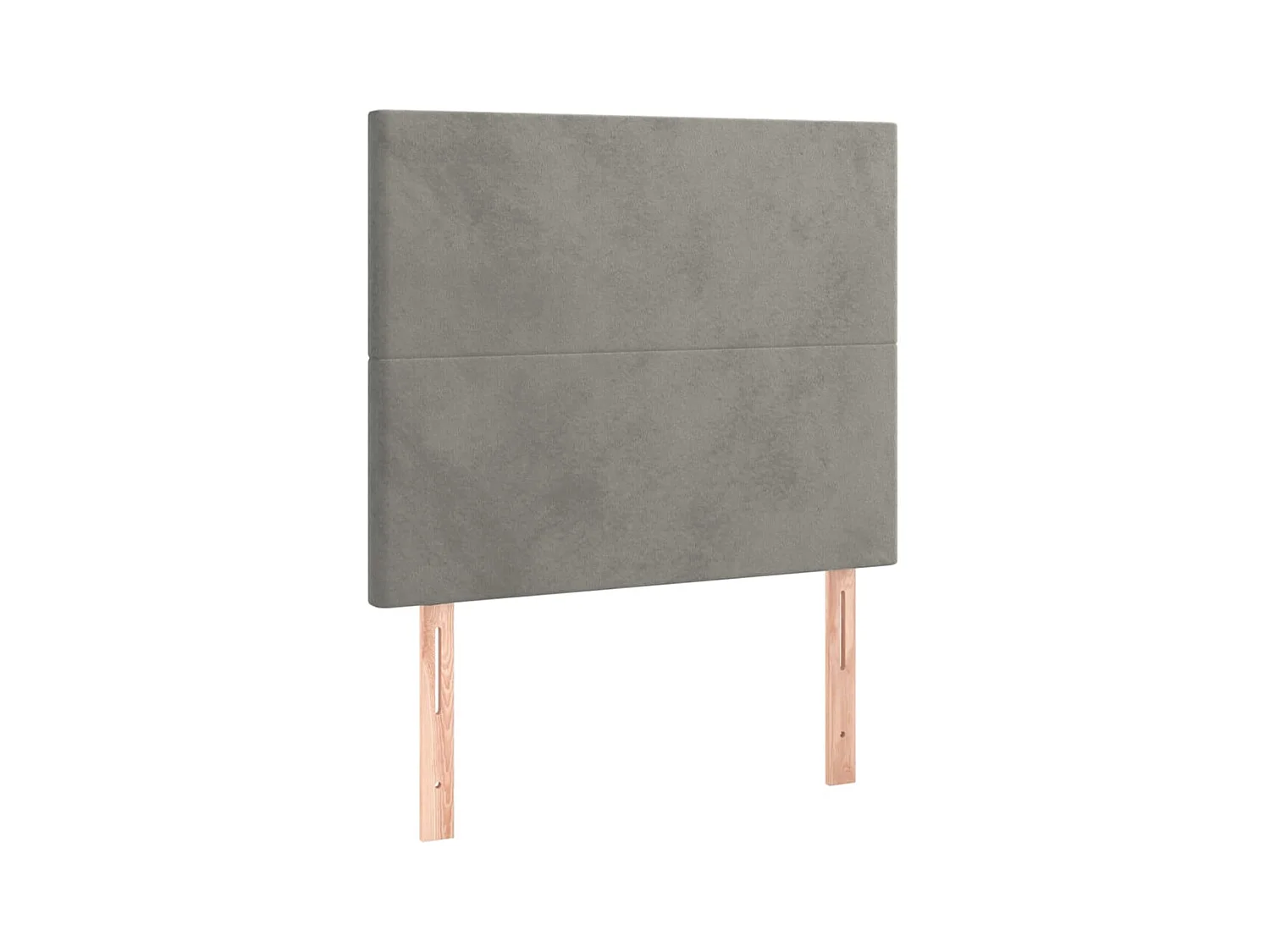 Têtes de lit 2 pcs Gris clair 100x5x78/88 cm Velours POI39590 BonneVie Meuble