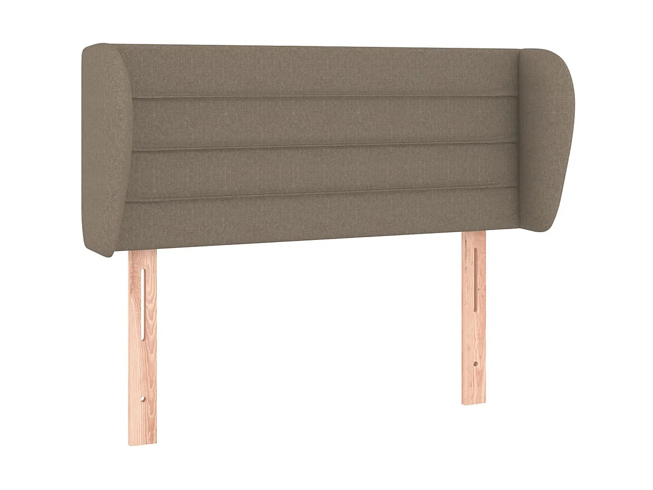 Tête de lit avec oreilles Taupe 93x23x78/88 cm Tissu POI82764 BonneVie Meuble