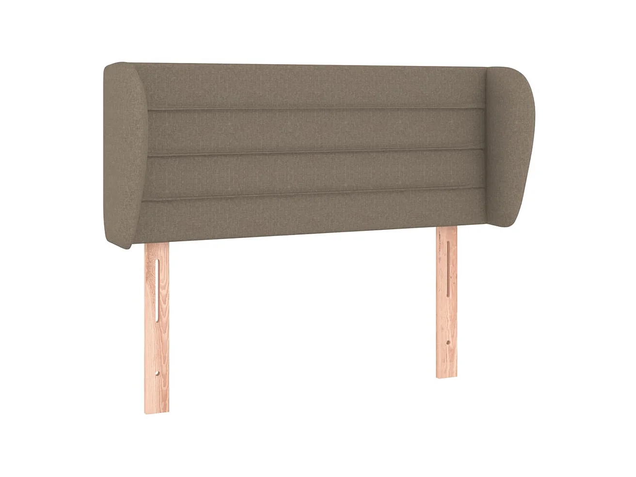 Tête de lit avec oreilles Taupe 93x23x78/88 cm Tissu POI82764 BonneVie Meuble