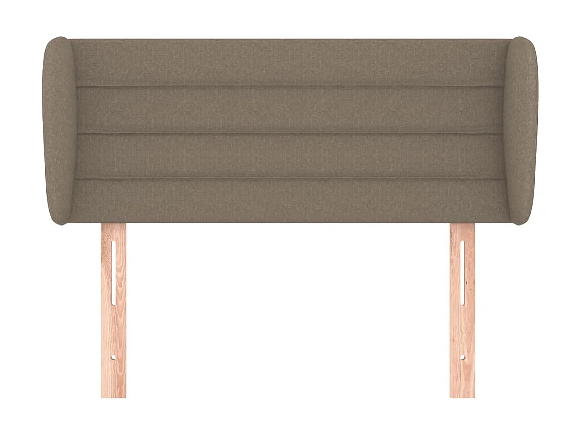 Tête de lit avec oreilles Taupe 93x23x78/88 cm Tissu POI82764 BonneVie Meuble