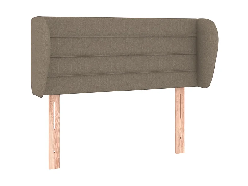 Tête de lit avec oreilles Taupe 93x23x78/88 cm Tissu POI82764 BonneVie Meuble