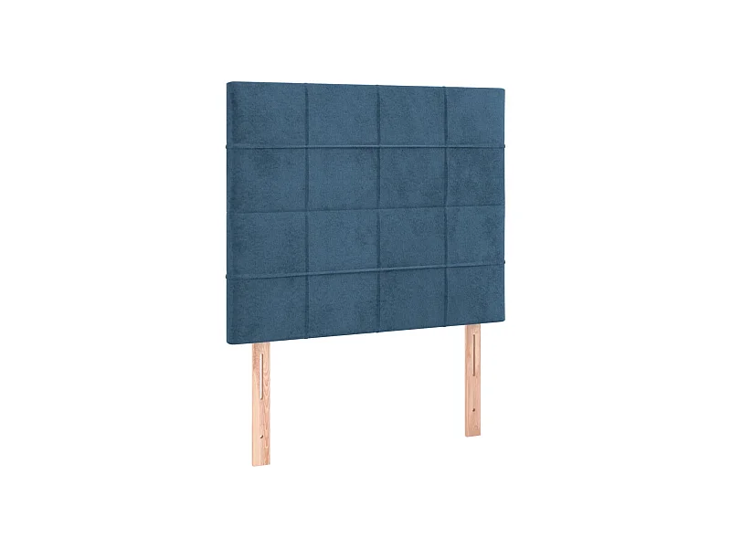 2er-set-Kopfteil,Bettkopfteile Dunkelblau 80x5x78/88 cm Samt -gkd206158