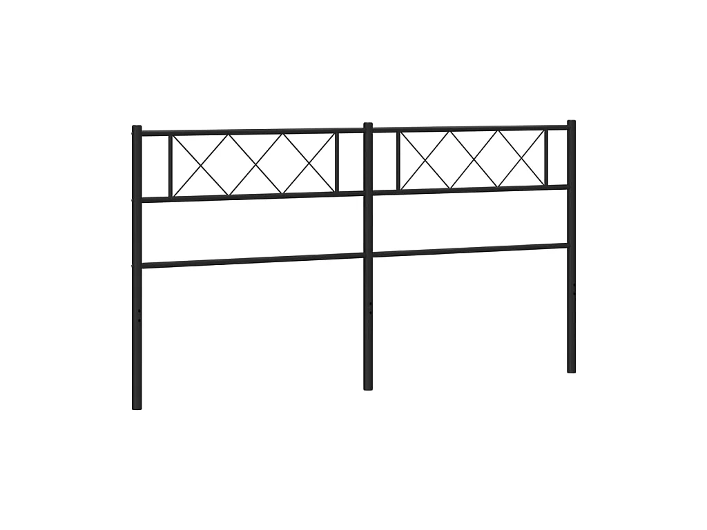 Hoofdbord 200 cm metaal zwart NL665746
