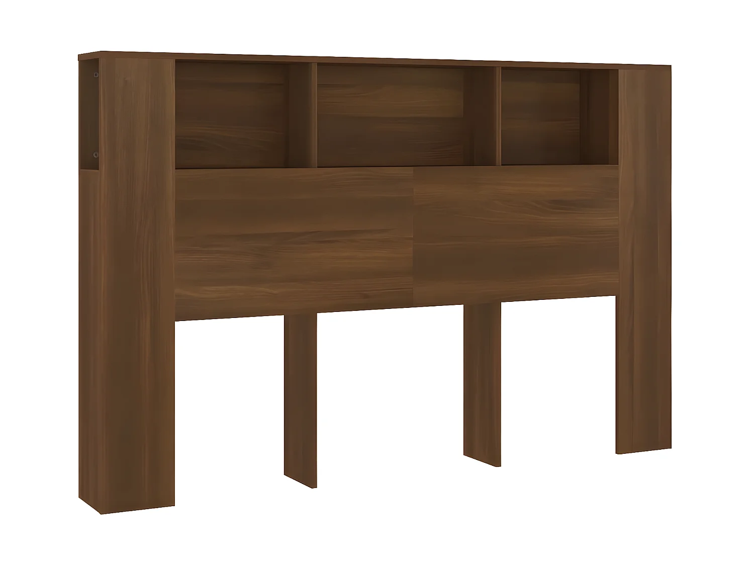 Armoire de tête de lit Chêne marron 160x18,5x104,5 cm POI33353 BonneVie Meuble