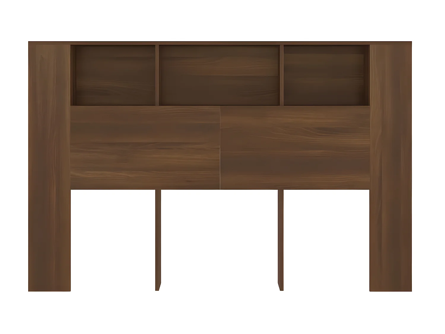 Armoire de tête de lit Chêne marron 160x18,5x104,5 cm POI33353 BonneVie Meuble