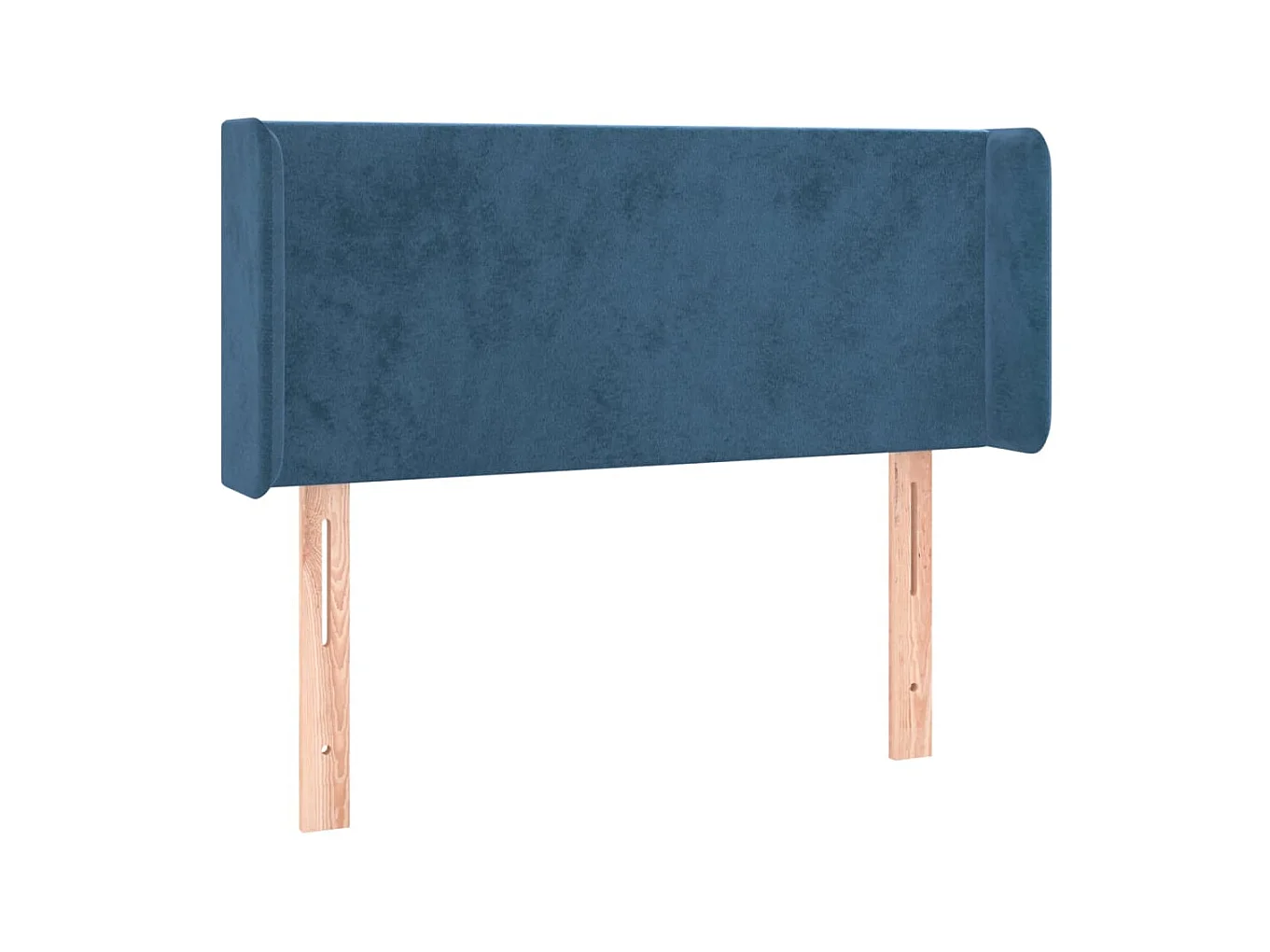 Testiera | Testata del letto ad Orecchio Blu Scuro 93x16x78/88 cm in Velluto