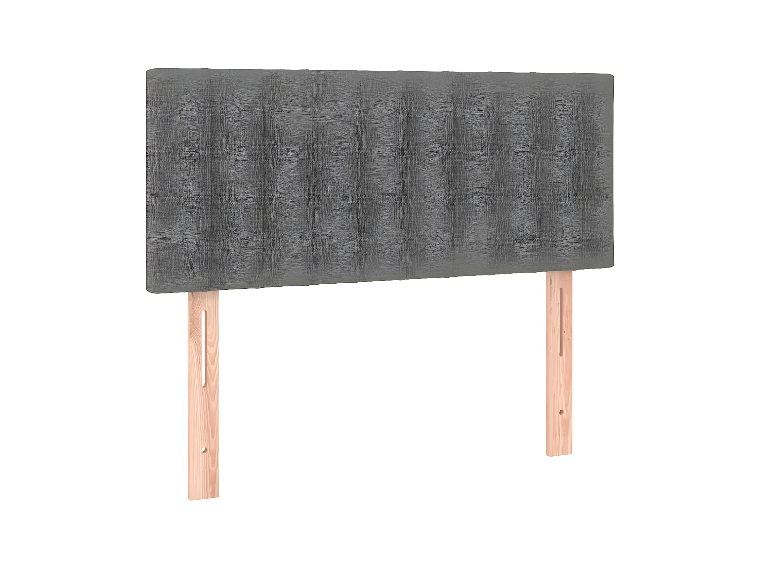 Tête de lit Gris foncé 100x5x78/88 cm Tissu POI72493 BonneVie Meuble
