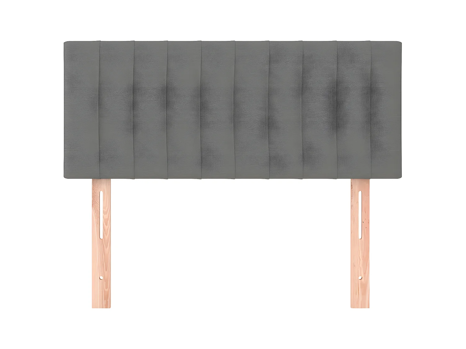 Tête de lit Gris foncé 100x5x78/88 cm Tissu POI72493 BonneVie Meuble