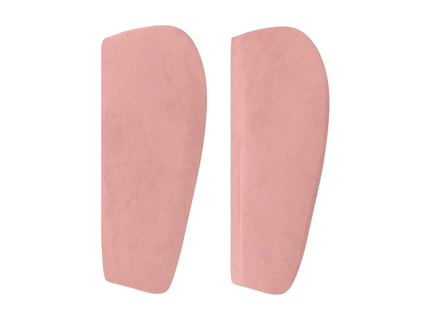 Cabeceira de cama c/ abas veludo 163x23x78/88 cm rosa PT605021