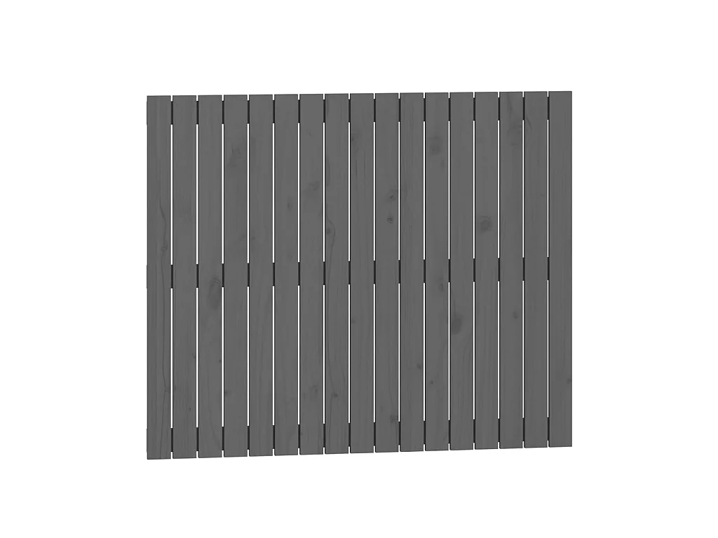 Tête de lit murale Gris 108x3x90 cm Bois massif de pin POI66297 BonneVie Meuble