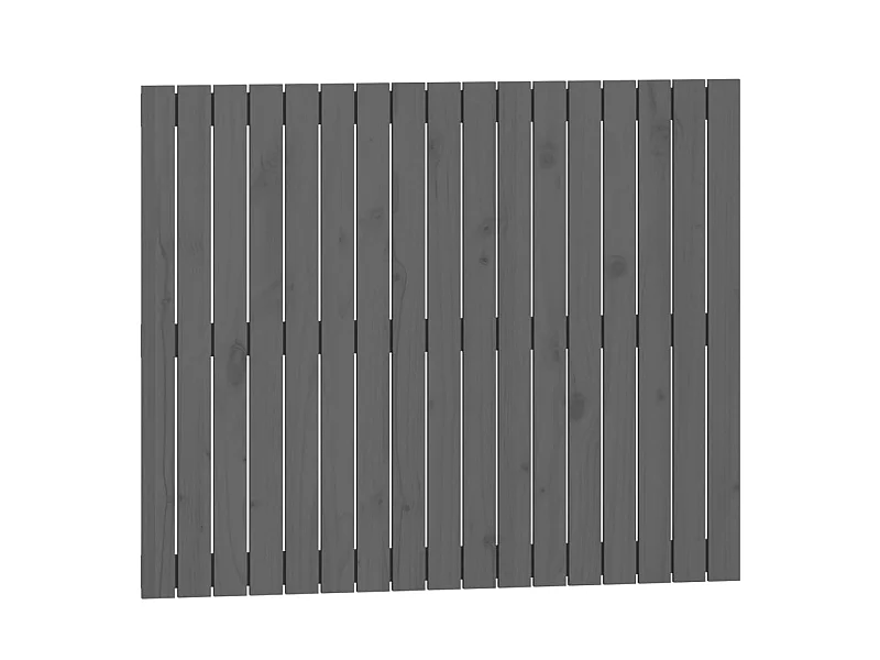 Tête de lit murale Gris 108x3x90 cm Bois massif de pin POI66297 BonneVie Meuble