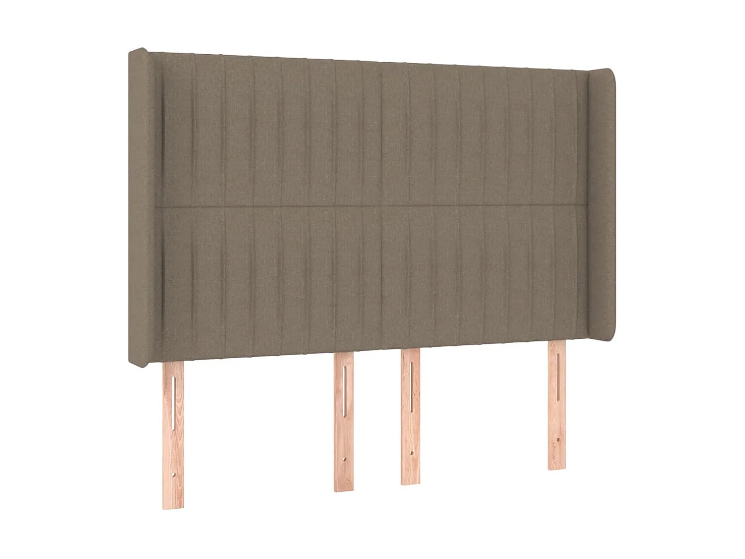 Tête de lit à LED Taupe 147x16x118/128 cm Tissu POI50888 BonneVie Meuble