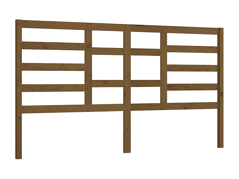 Hoofdbord 186x4x104 cm massief grenenhout honingbruin NL198017