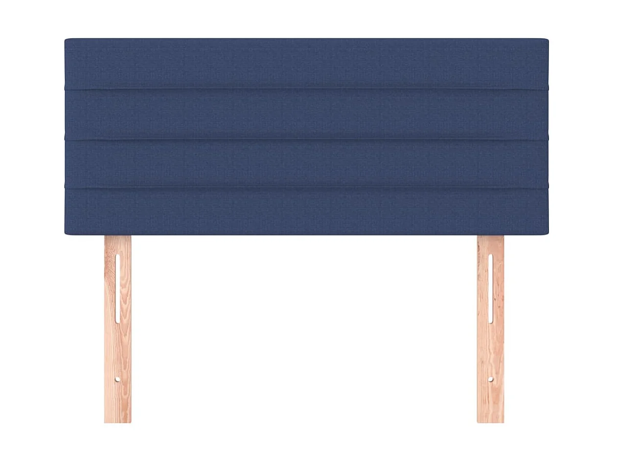 Cabecero de tela azul 90x5x78/88 cm ES83781