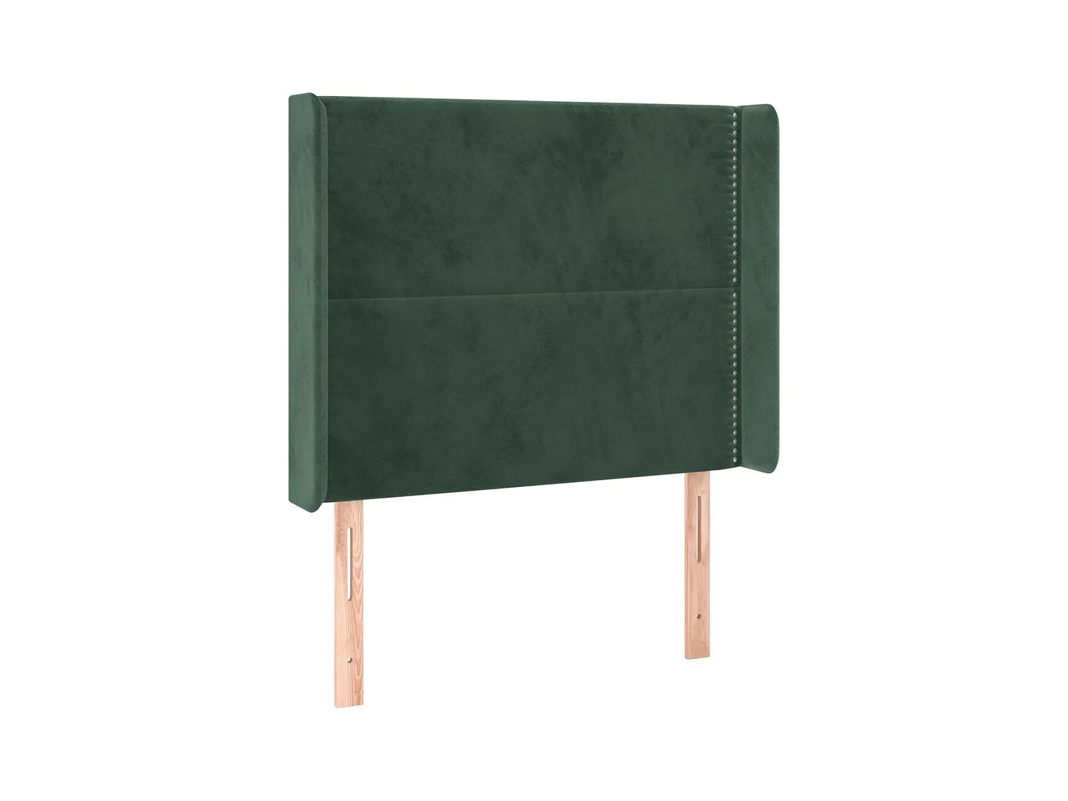 Tête de lit avec oreilles Vert foncé 93x16x118/128 cm Velours POI96771 BonneVie Meuble