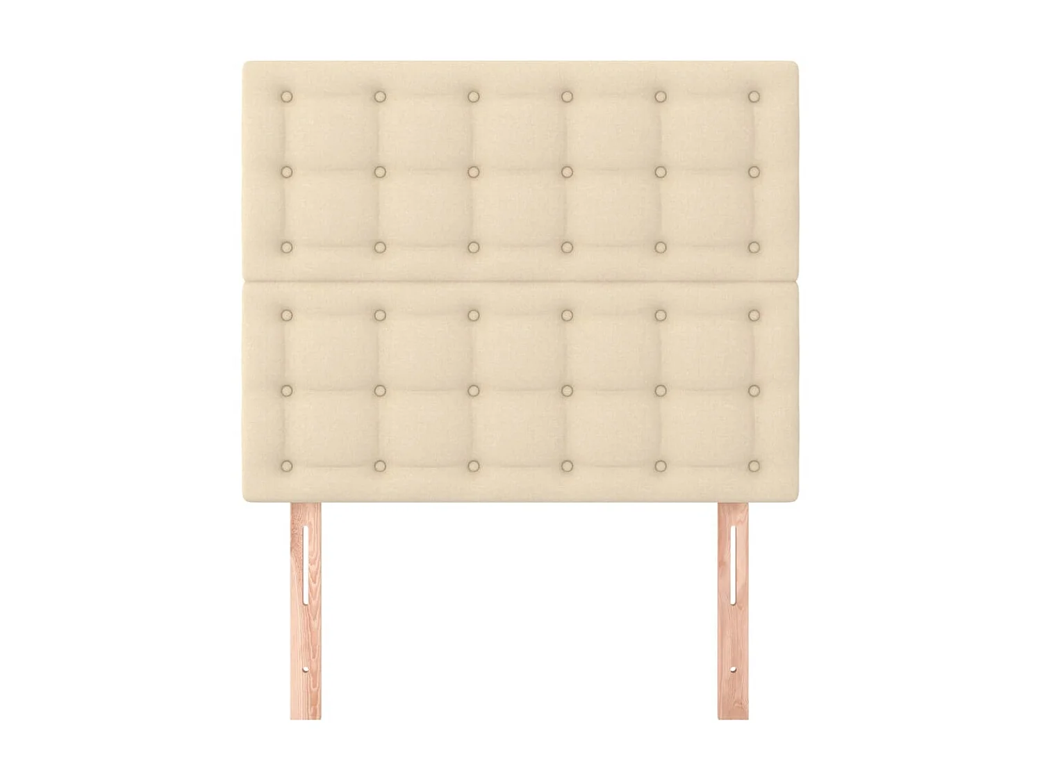 2 pcs Têtes de lit Crème 100x5x78/88 cm Tissu PLO39646 BonneVie Meuble