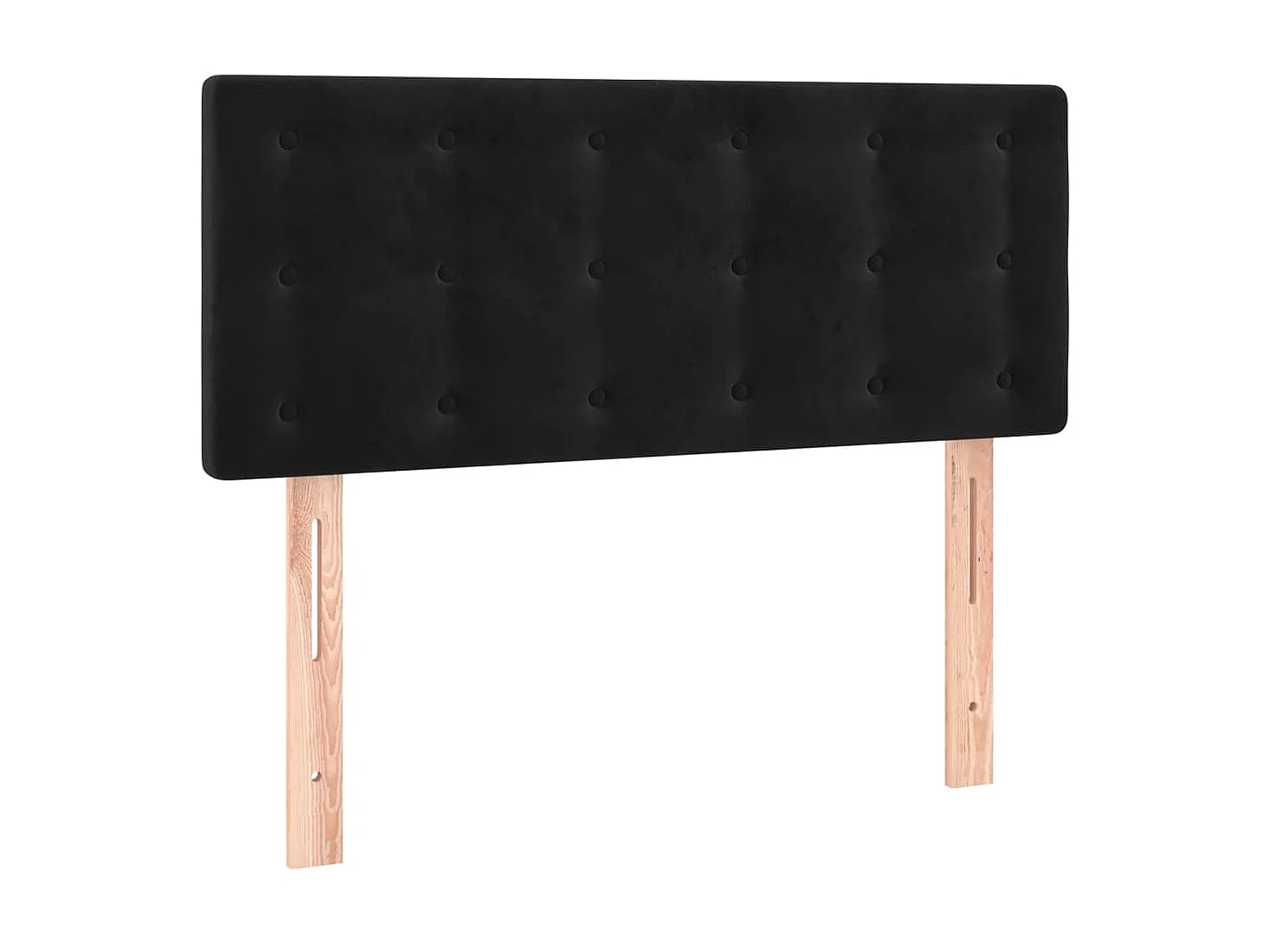 Tête de lit à LED Noir 90x5x78/88 cm Velours POI94603 BonneVie Meuble