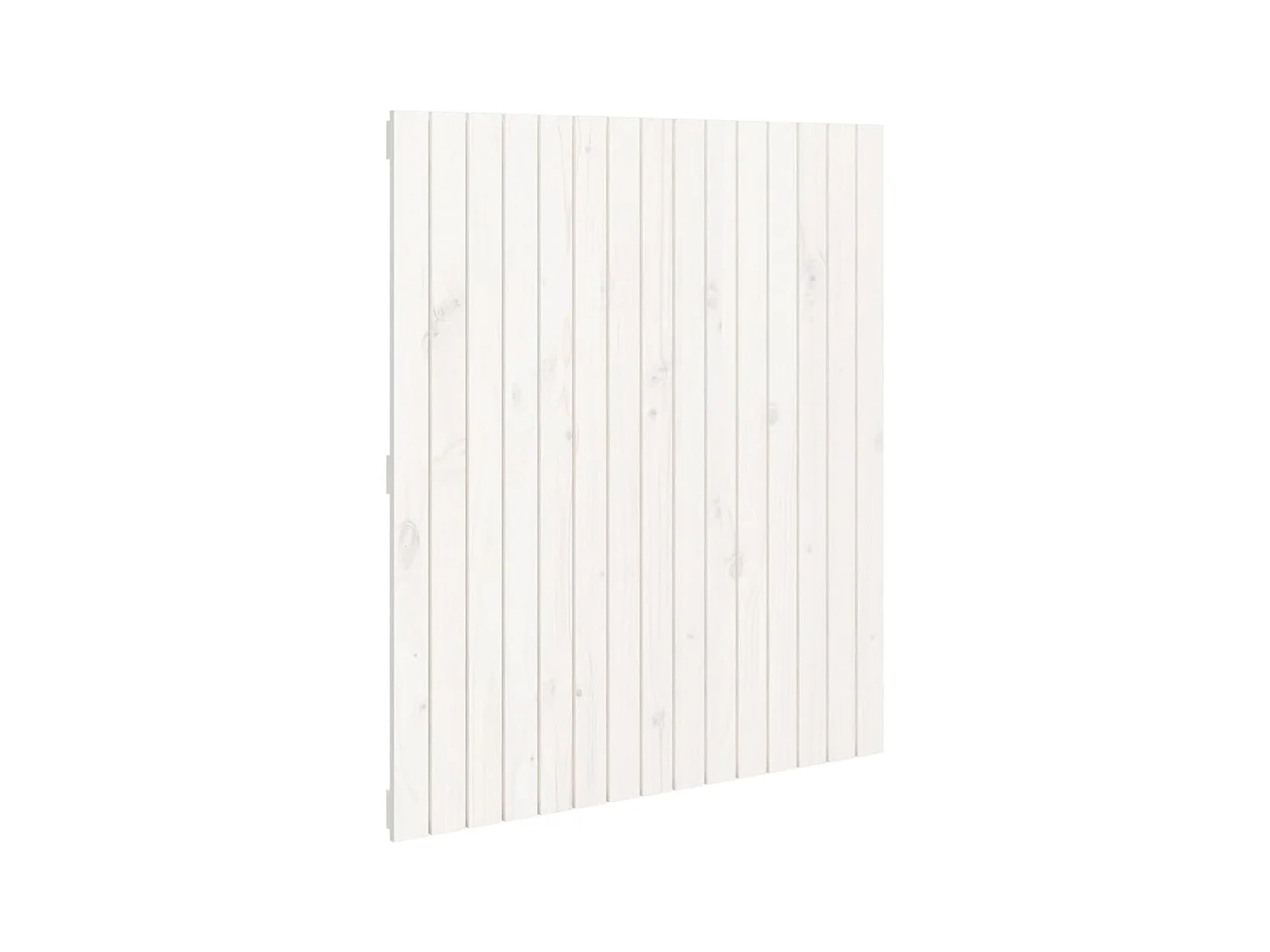 Tête de lit murale Blanc 95,5x3x110 cm Bois massif de pin POI32908 BonneVie Meuble