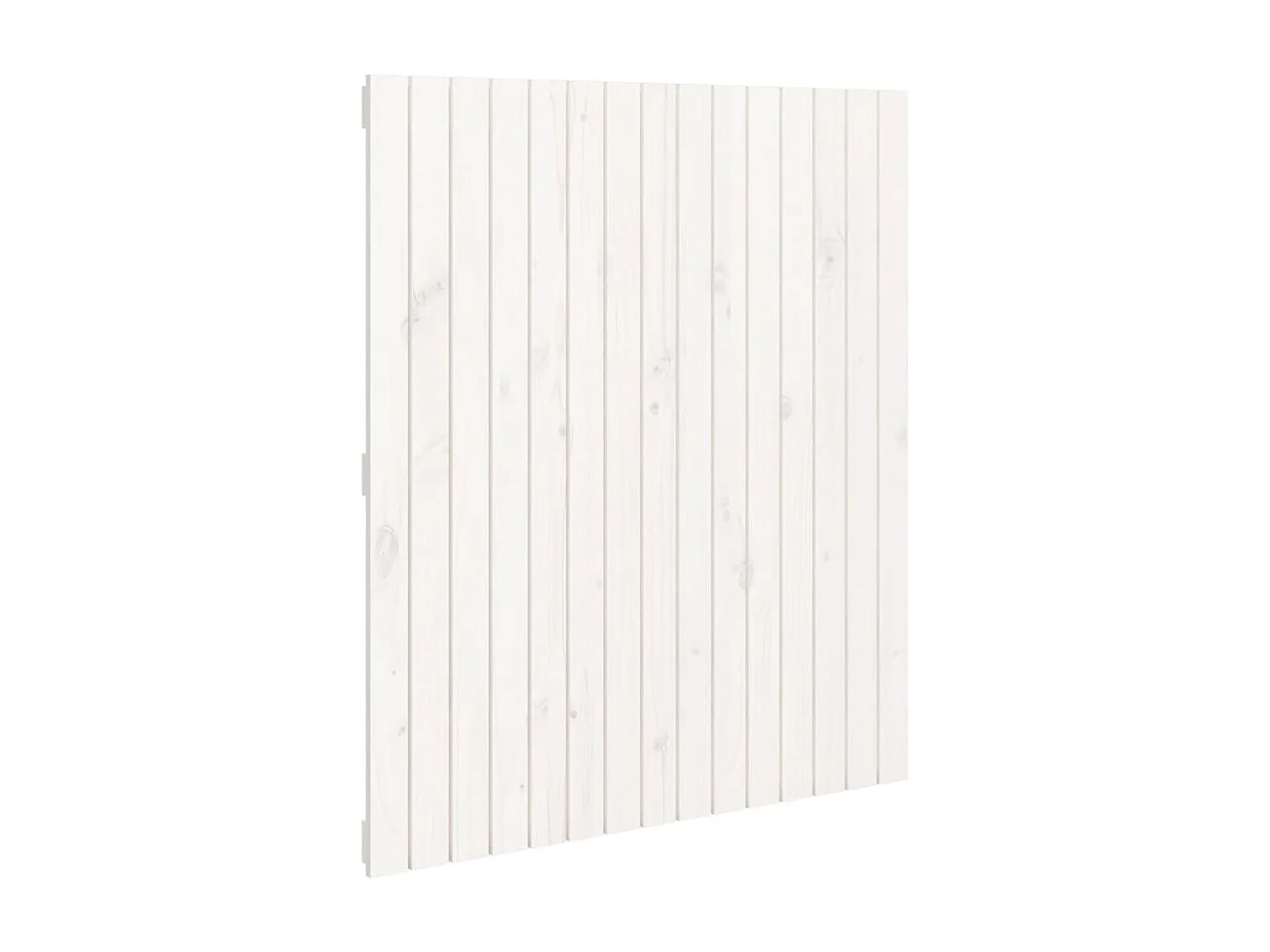 Tête de lit murale Blanc 95,5x3x110 cm Bois massif de pin POI32908 BonneVie Meuble