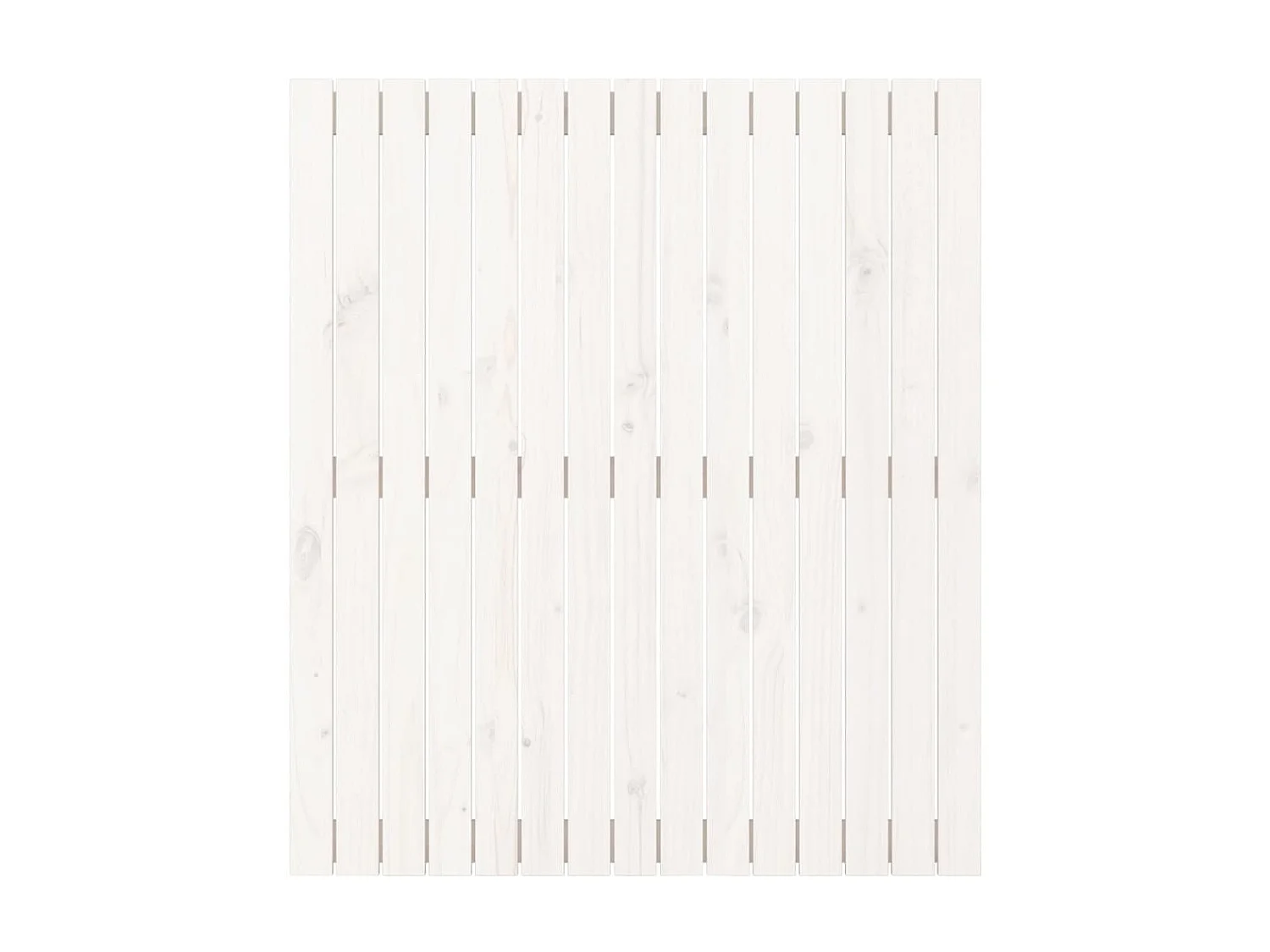 Tête de lit murale Blanc 95,5x3x110 cm Bois massif de pin POI32908 BonneVie Meuble