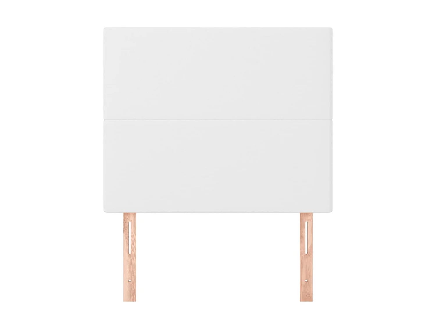 Cabeceros 2 unidades de cuero sintético blanco 100x5x78/88 cm ES62014