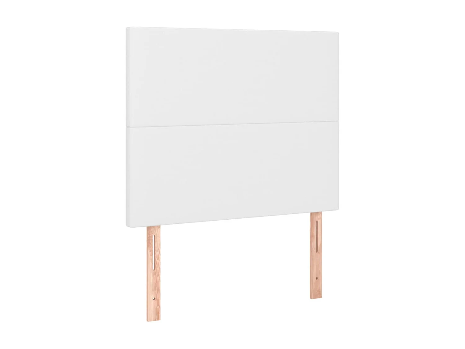 Têtes de lit 2 pcs Blanc 100x5x78/88 cm Similicuir POI32037 BonneVie Meuble