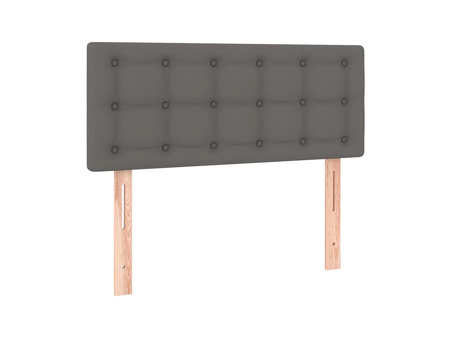 Testiera | Testata del letto Grigia 80x5x78/88 cm in Similpelle