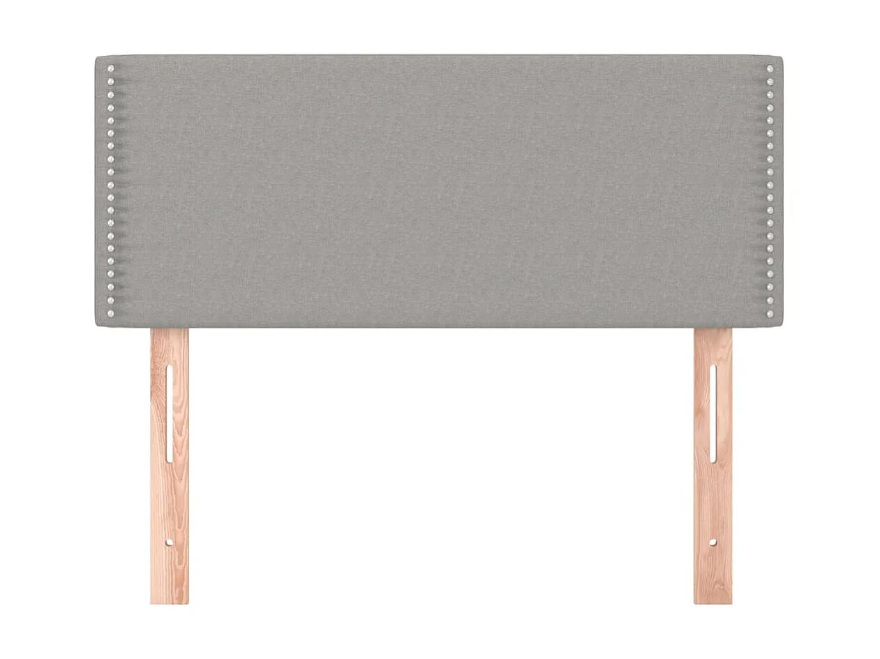 Tête de lit Gris clair 90x5x78/88 cm Tissu POI73237 BonneVie Meuble