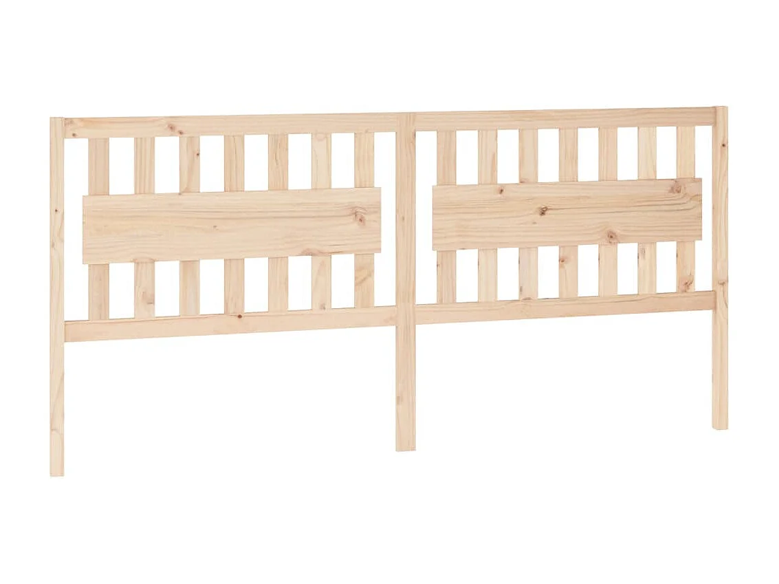 Tête de lit 205,5x4x100 cm Bois massif de pin POI47710 BonneVie Meuble