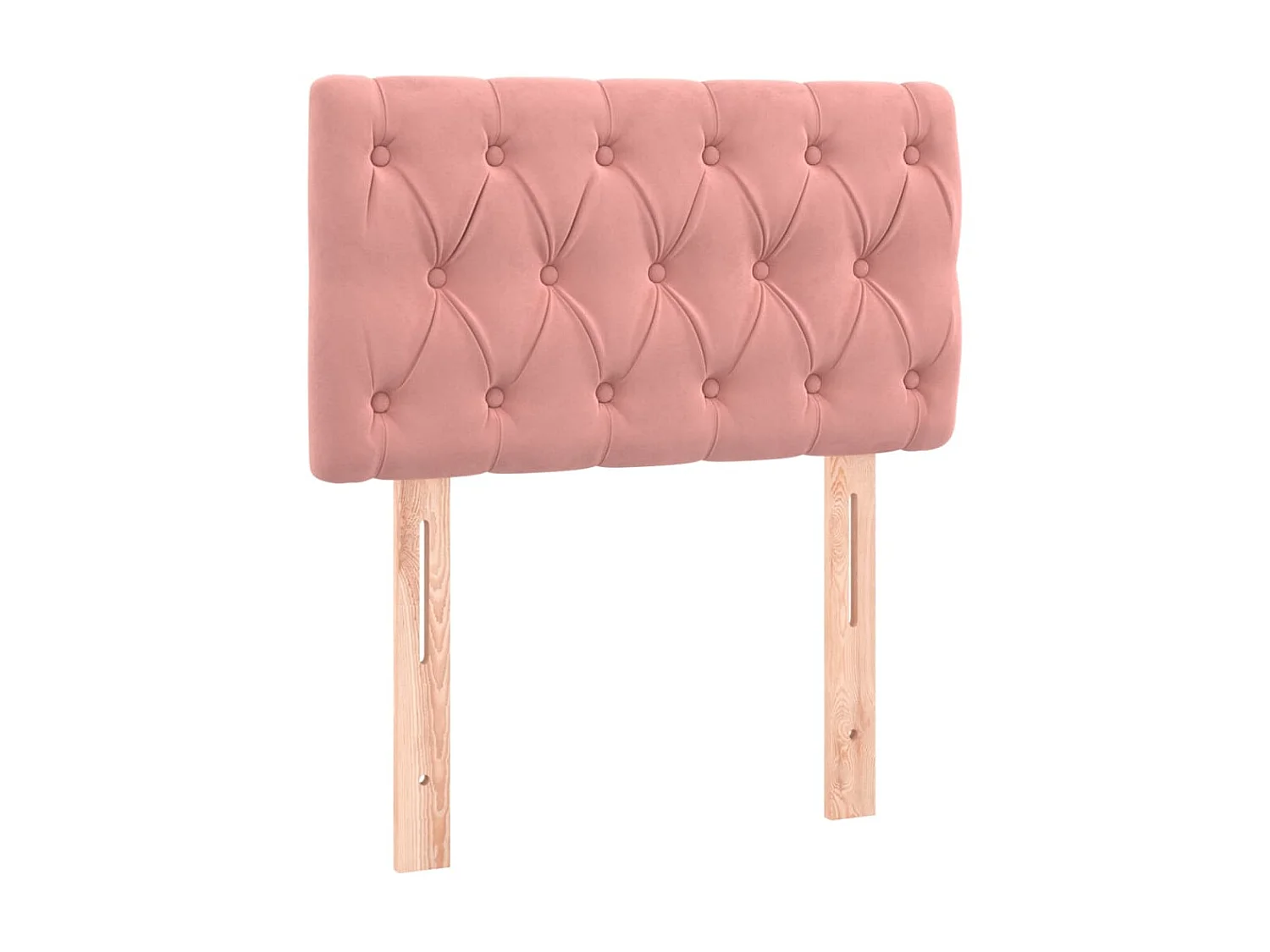 Tête de lit Rose 80x7x78/88 cm Velours POI14760 BonneVie Meuble