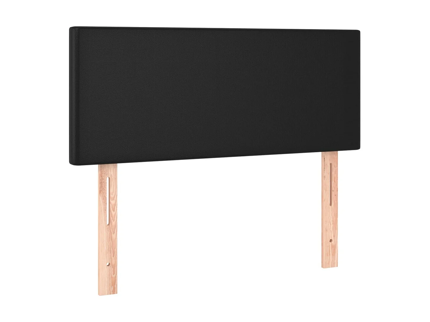 Cabeceira de cama couro artificial 100x5x78/88 cm preto PT864875