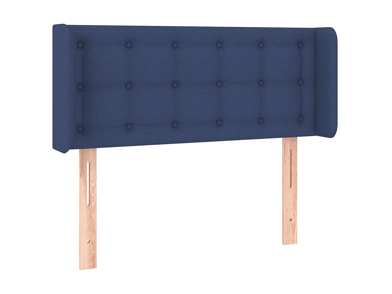Cabeceira de cama c/ luzes LED tecido 93x16x78/88 cm azul PT765167